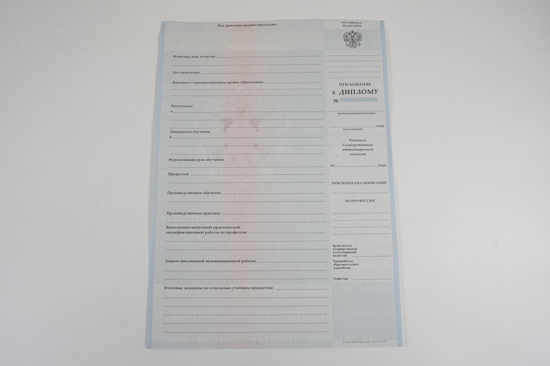 Диплом о начальном образовании  2007-2009 годов в Дзержинске